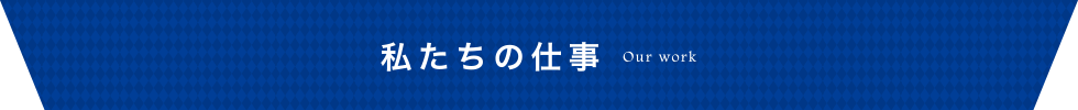 私たちの仕事 Our work